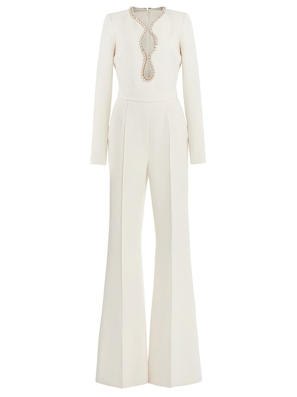 Petra Luxury White Jumpsuit