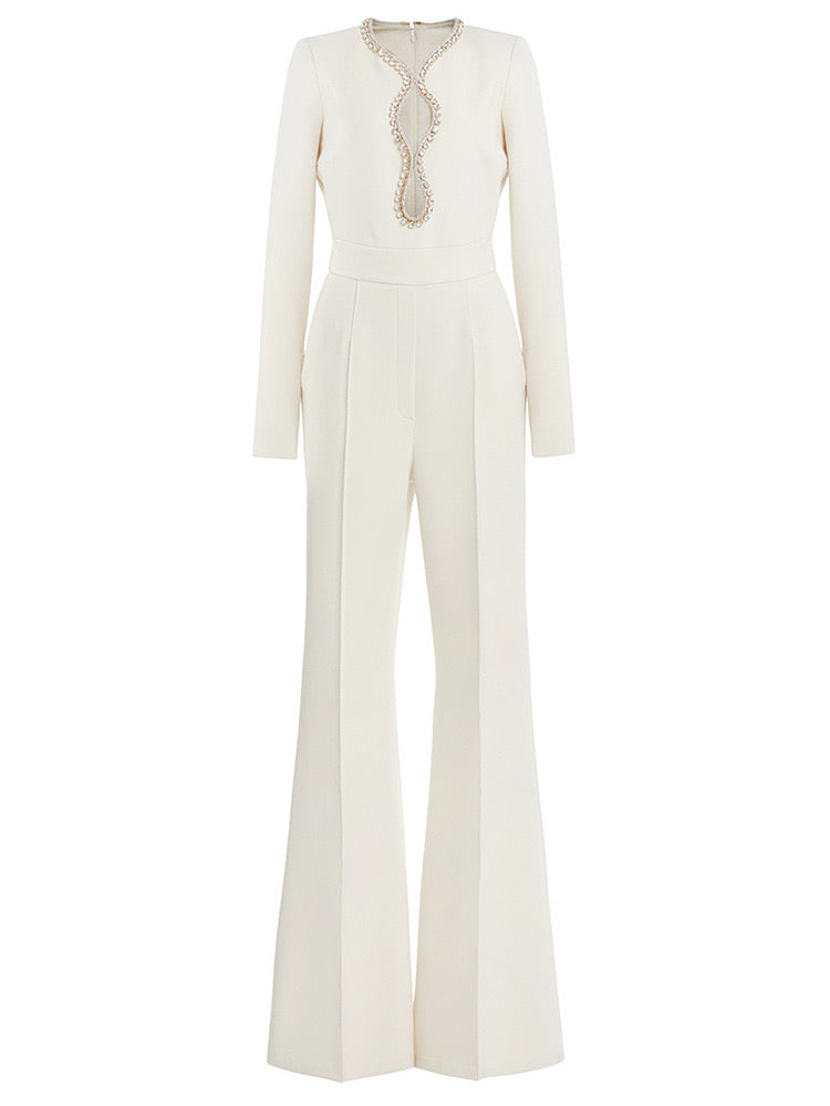 Petra Luxury White Jumpsuit