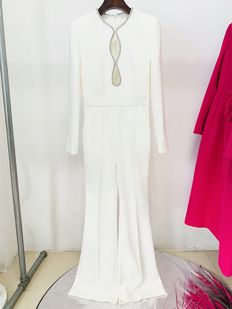 Petra Luxury White Jumpsuit