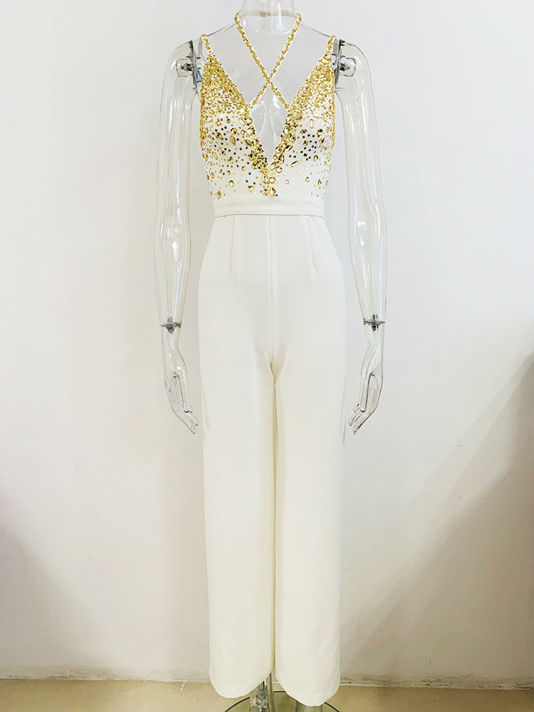 Adea Gold Jumpsuit