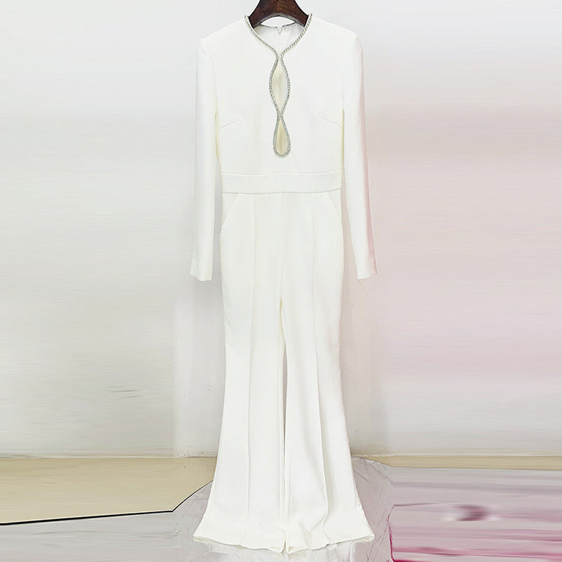 Petra Luxury White Jumpsuit